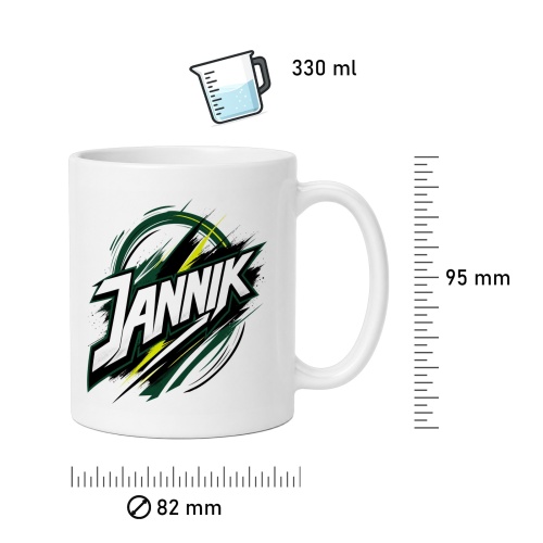 Tasse »Jannik« im coolen Comic-Style