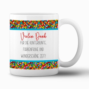 Tasse "Vielen Dank für die Zeit"