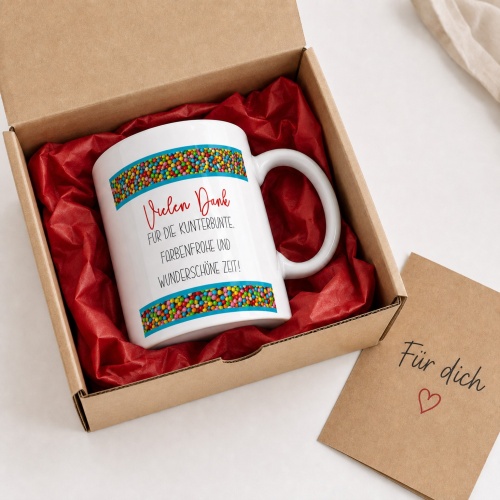 Tasse »Vielen Dank für die Zeit«