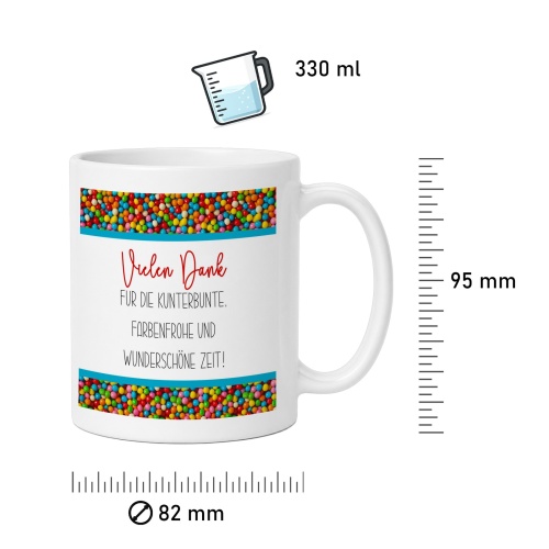 Tasse »Vielen Dank für die Zeit«