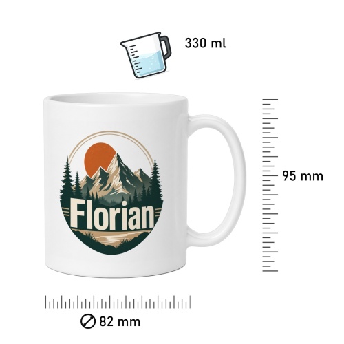 Tasse »Florian – Berge & Sonne«