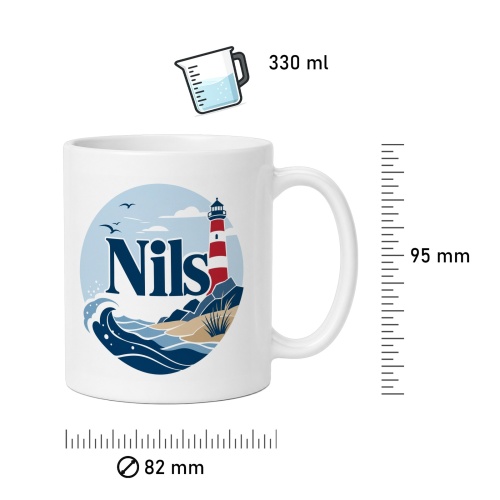 Tasse »Nils Leuchtturm & Meer«