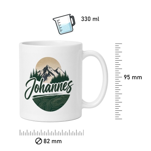 Tasse »Johannes – Berglandschaft«