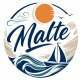 Tasse »Malte Segelboot & Sonne«
