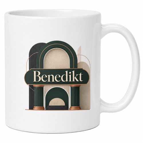 Tasse »Benedikt« mit modernem Namensdesign