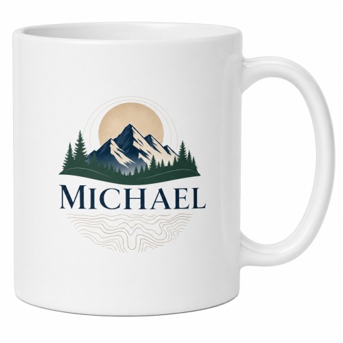 Tasse »Bergmotiv mit Name Michael«