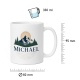 Tasse »Bergmotiv mit Name Michael«