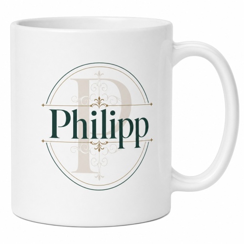 Tasse »Philipp Monogramm«