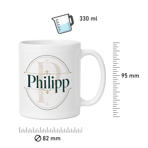 Tasse »Philipp Monogramm«