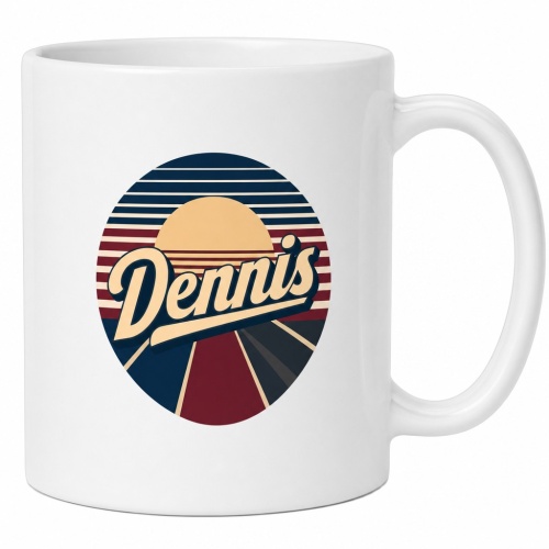 Tasse »Dennis Retro Sonnenuntergang«
