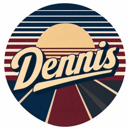 Tasse »Dennis Retro Sonnenuntergang«