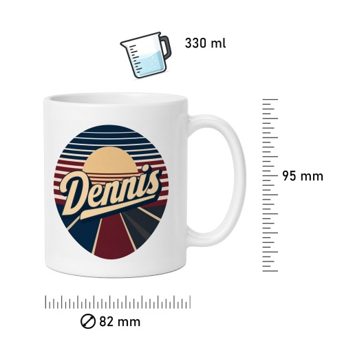 Tasse »Dennis Retro Sonnenuntergang«