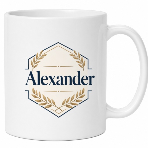 Tasse »Alexander« mit Lorbeer-Design