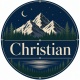 Tasse »Christian – Berge & Nachtwald«
