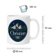 Tasse »Christian – Berge & Nachtwald«