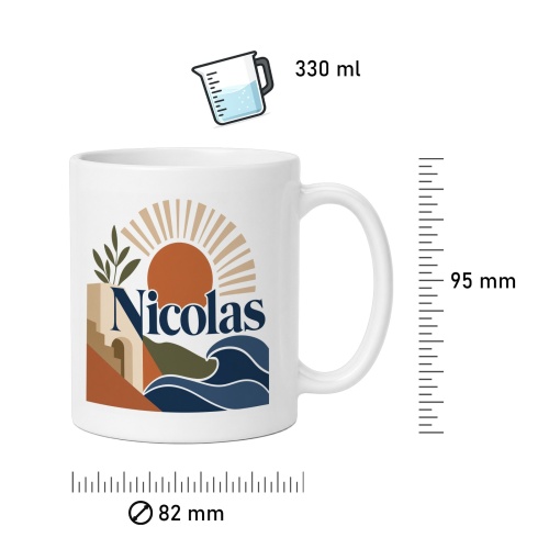 Tasse »Nicolas Sonnenaufgang & Wellen«