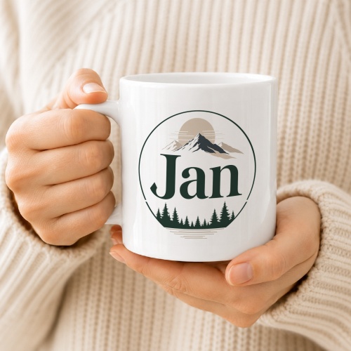 Tasse »Jan mit Bergen & Wald«