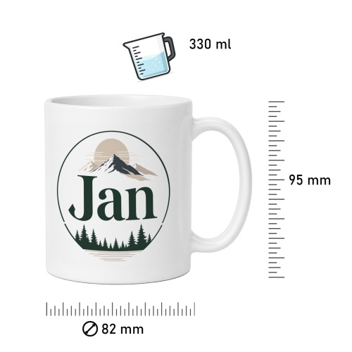 Tasse »Jan mit Bergen & Wald«