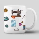 Tasse »Nähmaschine & Nähzubehör«