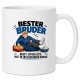 Tasse »Bester Bruder – Nervt. Hilft. Zuverlässig.«