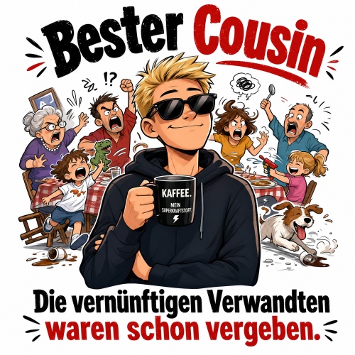 Tasse »Bester Cousin – Die vernünftigen...