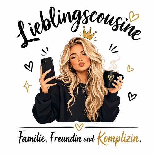 Tasse »Lieblingscousine – Familie, Freundin,...