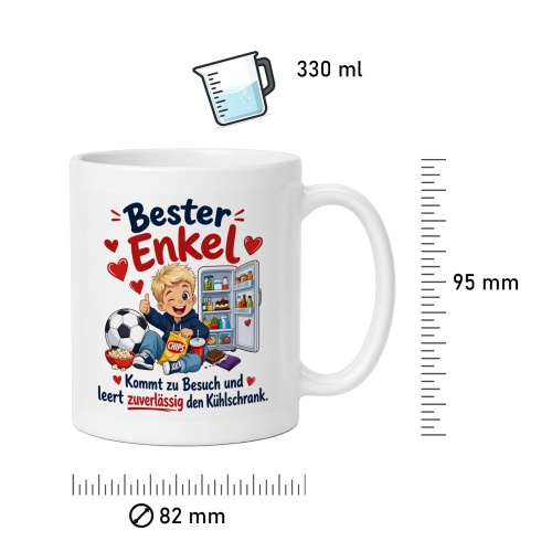 Tasse »Bester Enkel – Kühlschrank-Checker«