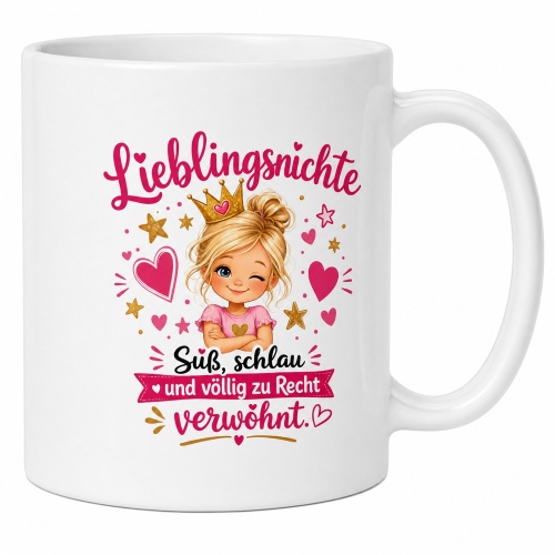Tasse »Lieblingsnichte – Süß,...
