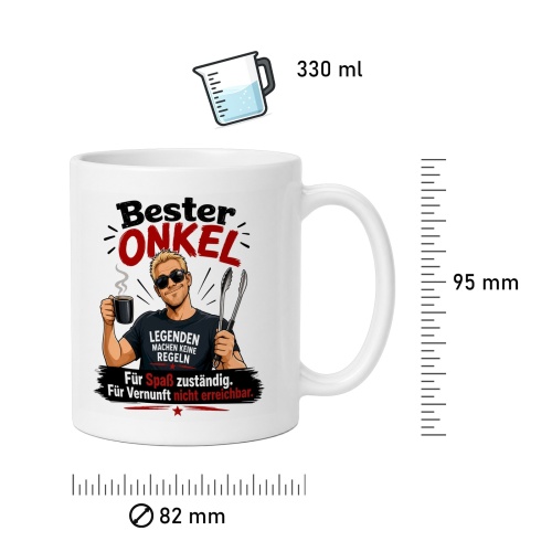 Tasse »Bester Onkel – Für Spaß zuständig«