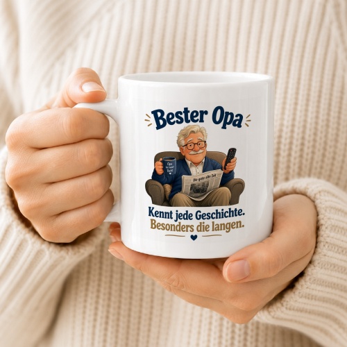 Tasse »Bester Opa – kennt jede Geschichte«