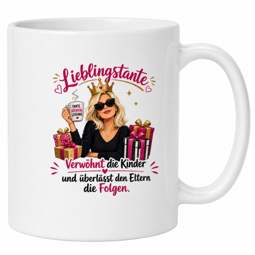 Tasse »Lieblingstante – Verwöhnt die...
