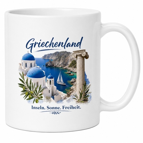Tasse »Griechenland – Inseln. Sonne....