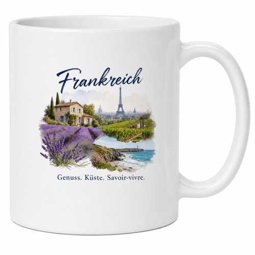 Tasse »Frankreich – Genuss. Küste....