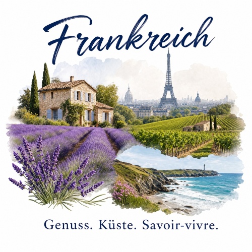 Tasse »Frankreich – Genuss. Küste....
