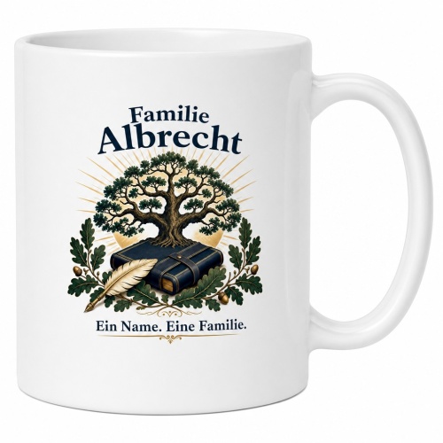 Tasse »Familie Albrecht – Ein Name. Eine...