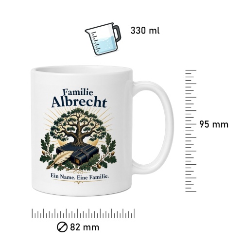 Tasse »Familie Albrecht – Ein Name. Eine Familie.«