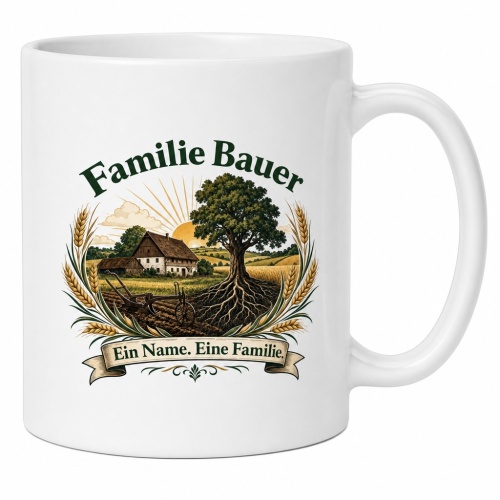Tasse »Familie Bauer – Ein Name. Eine...