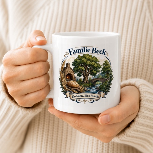 Tasse »Familie Beck – Ein Name. Eine Familie.«