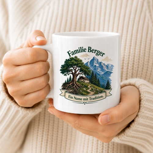 Tasse »Familie Berger – Ein Name mit Tradition«