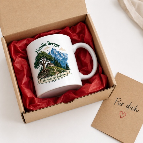 Tasse »Familie Berger – Ein Name mit Tradition«