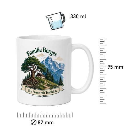 Tasse »Familie Berger – Ein Name mit Tradition«