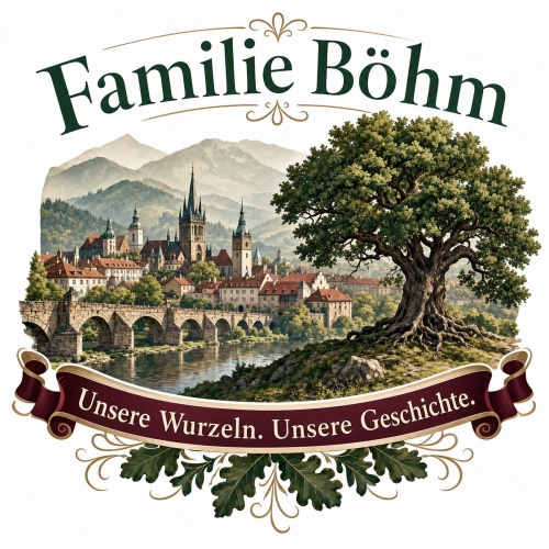 Tasse »Familie Böhm – Unsere Wurzeln. Unsere Geschichte.«