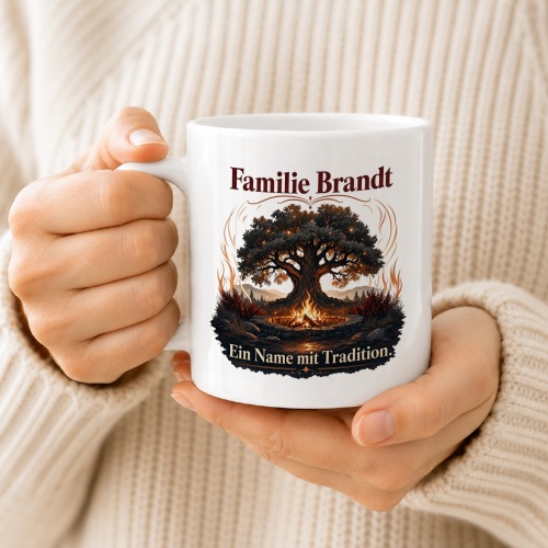 Tasse »Familie Brandt – Ein Name mit Tradition«