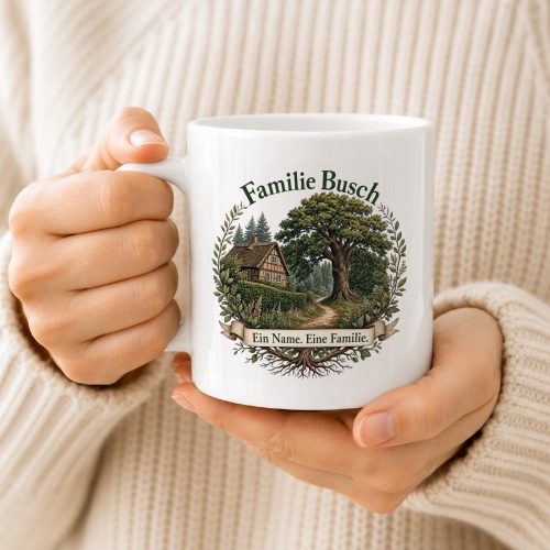 Tasse »Familie Busch – Ein Name. Eine Familie.«