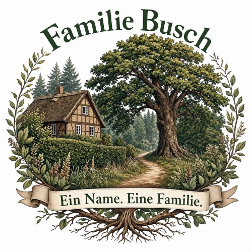 Tasse »Familie Busch – Ein Name. Eine Familie.«