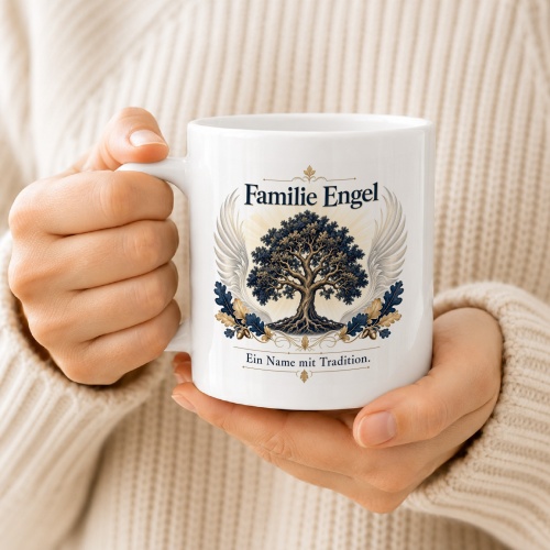 Tasse »Familie Engel – Ein Name mit Tradition«
