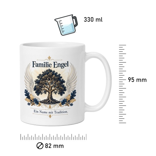 Tasse »Familie Engel – Ein Name mit Tradition«