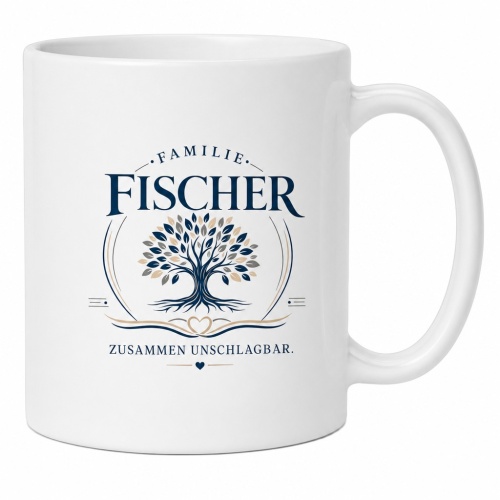 Tasse »Familie Fischer – Zusammen...