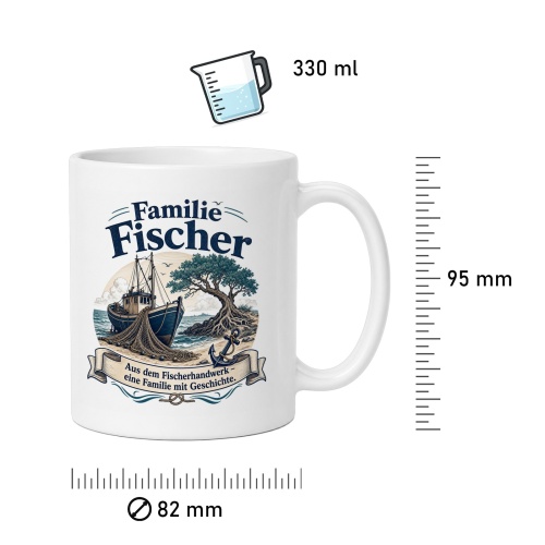 Tasse »Familie Fischer – Fischerhandwerk«