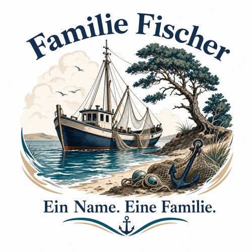 Tasse »Familie Fischer – Ein Name. Eine...